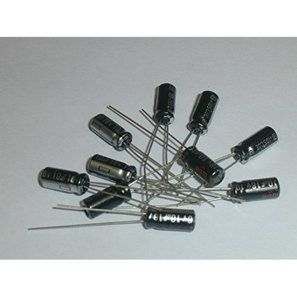 Lot of 47 Panasonic Part # ECEA1CKG100 CAPACITOR 10uF 16V 20/% RADIAL,ALUM